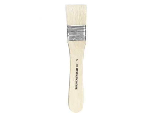 Flat, natural, hog bristles 800 series brush - Restaurohouse - no. 2
