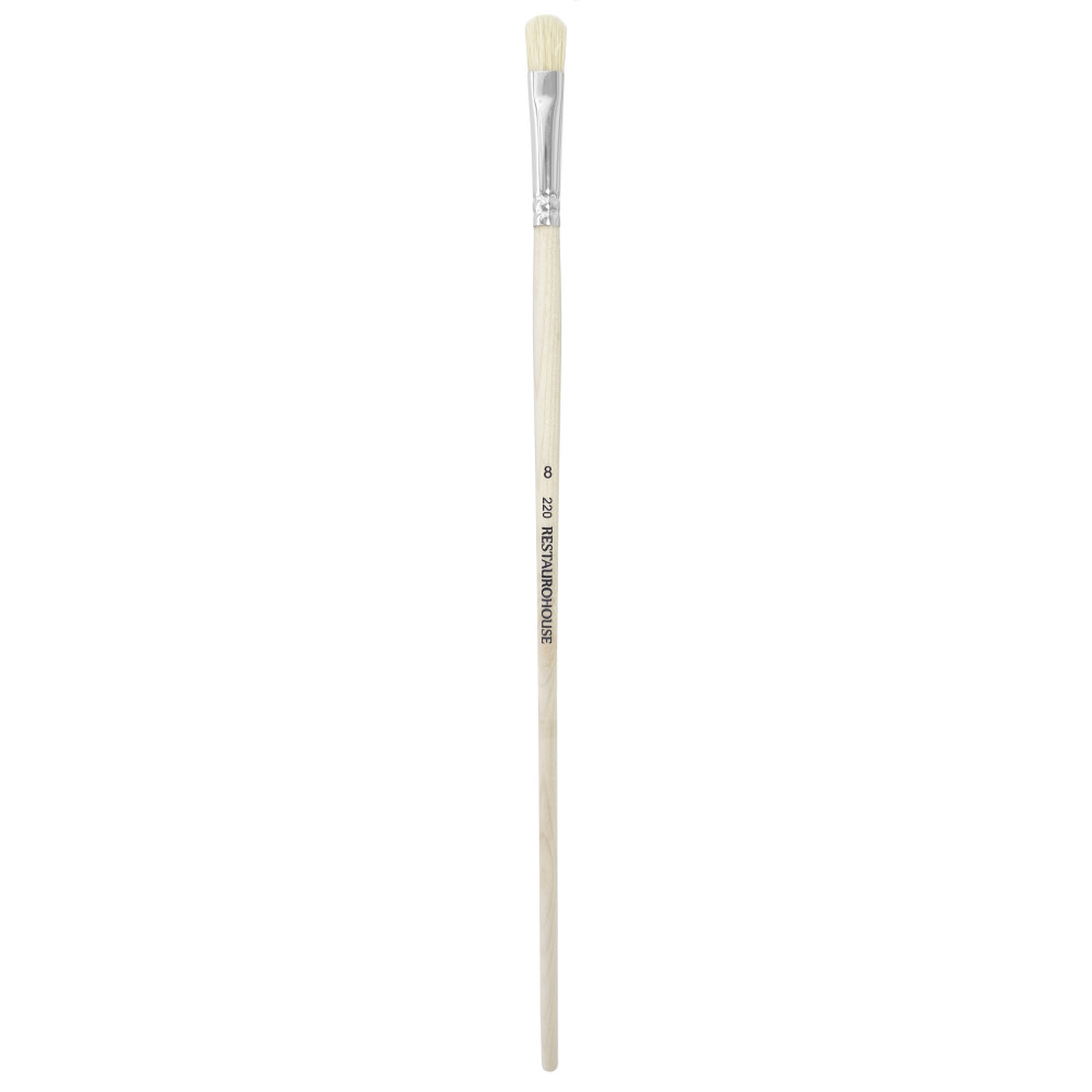 Cat's Tongue, natural, hog bristles 220 series brush - Restaurohouse - no. 8