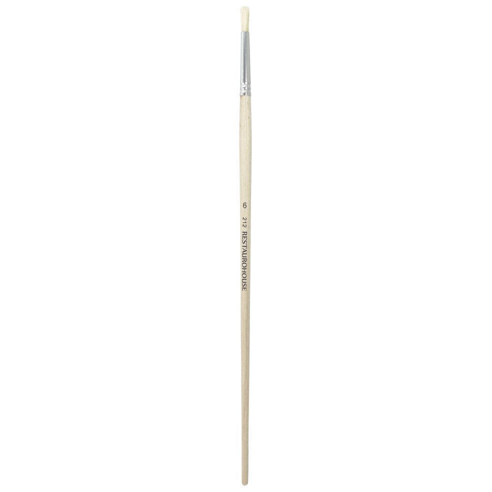 Round, natural, hog bristles 212 series brush - Restaurohouse - no. 6