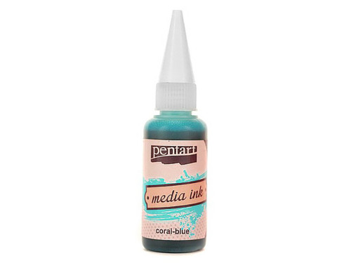 Media Ink - Pentart - Coral blue, 20 ml