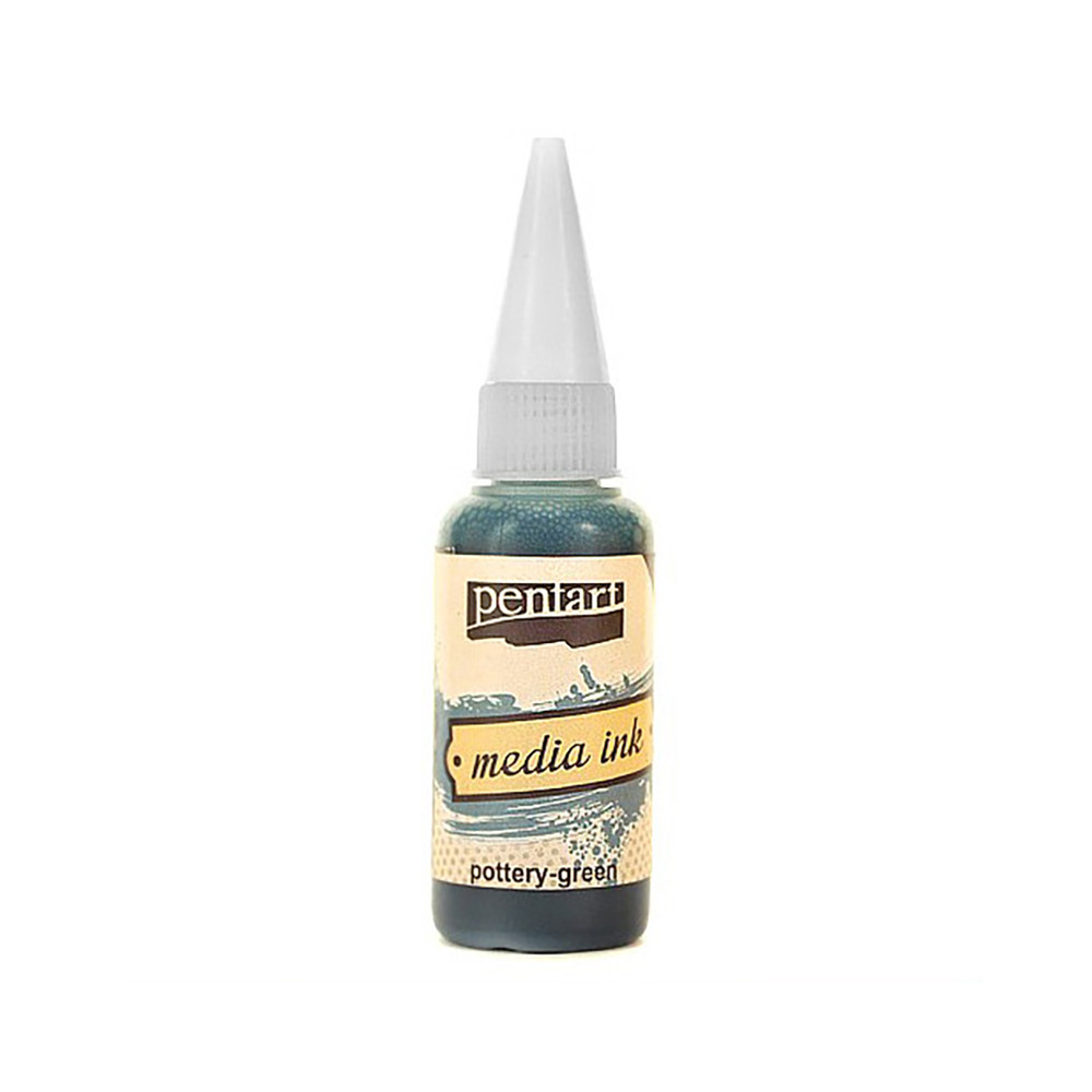 Media Ink - Pentart - Pottery green, 20 ml