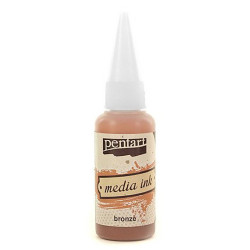 Media Ink - Pentart - Metallic Bronze, 20 ml