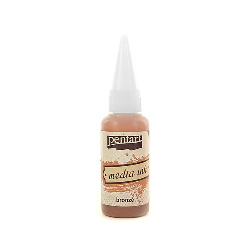 Media Ink - Pentart - Metallic Bronze, 20 ml
