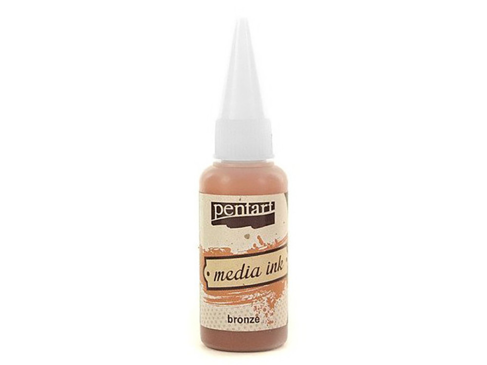 Media Ink - Pentart - Metallic Bronze, 20 ml