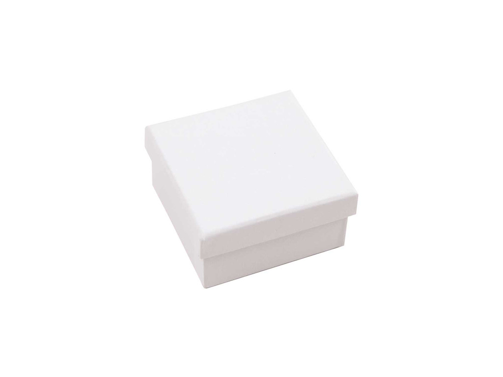 Cardboard gift box - Rico Design - White, 7 x 7 x 3,5 cm