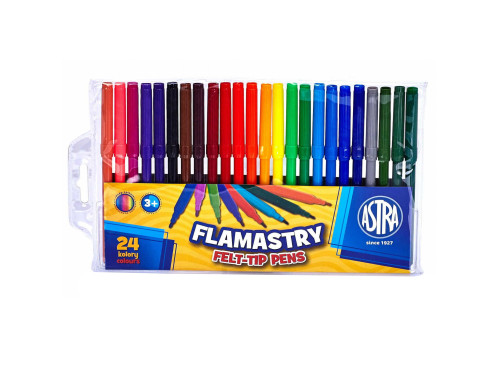 Felt-tip pens - Astra - 24 pcs.