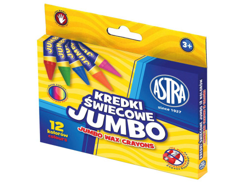Jumbo wax crayons - Astra - 12 pcs.