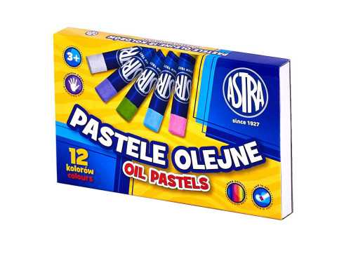 Zestaw pasteli olejnych - Astra - 12 kolorów
