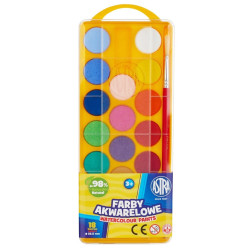 Set of watercolor paints - Astra - 18 pcs.
