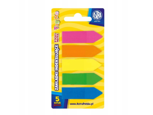 Zakładki indeksujące - Astra - 5 kolorów