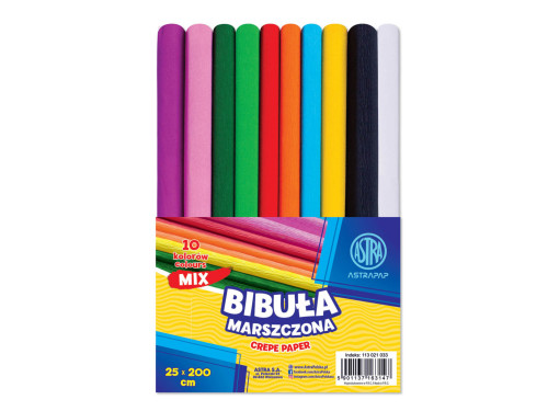 Crepe Paper - Astra - 10 colors, 25 x 200 cm