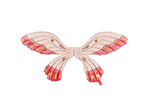 Foil balloon Butterfly Wings - pink, 102 x 50 cm