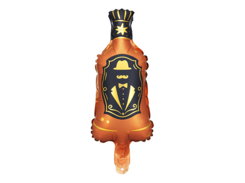 Foil balloon Whisky - brown, 27 x 12 cm