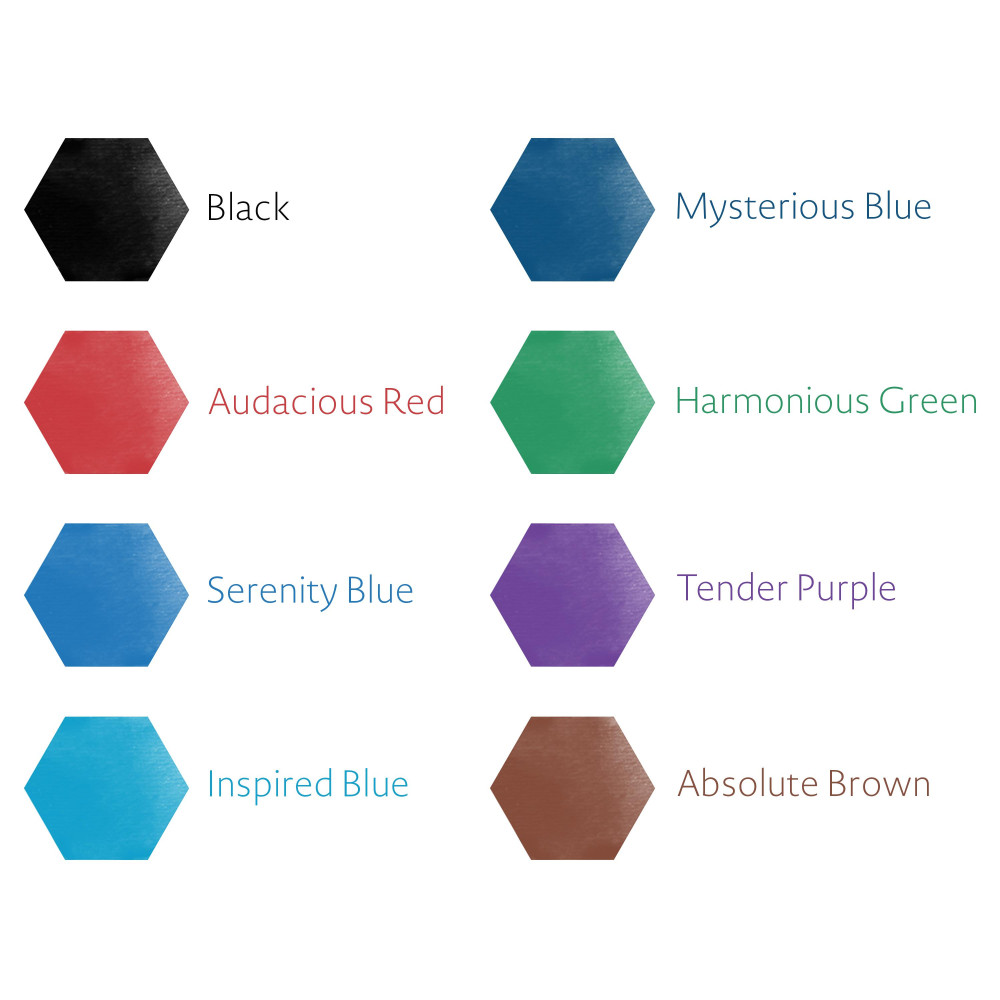 Ink for fountain pens - Waterman - Audacious Red, 50 ml