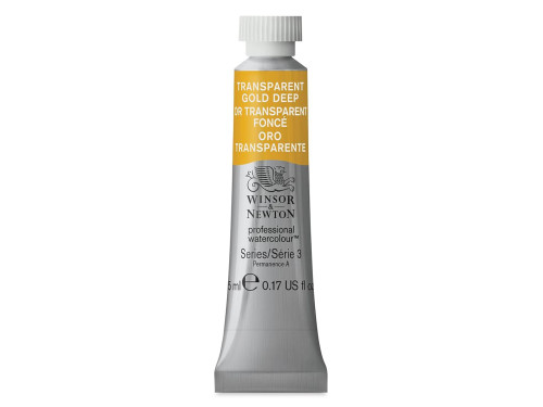 Watercolor paint Professional Watercolour - Winsor & Newton - Transparent Gold Deep, 5 ml