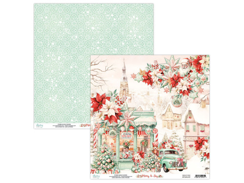 Papier do scrapbookingu 30,5 x 30,5 cm - Mintay - Merry & Joy 01