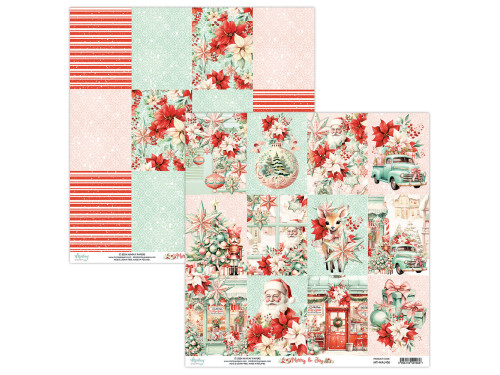 Papier do scrapbookingu 30,5 x 30,5 cm - Mintay - Merry & Joy 06