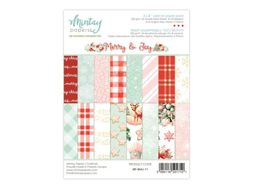 Add-on paper pack - Mintay - Merry & Joy