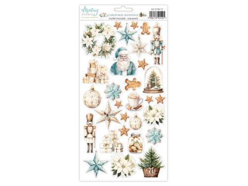 Zestaw naklejek papierowych 15,2 x 20,3 cm - Mintay - Christmas Blessings