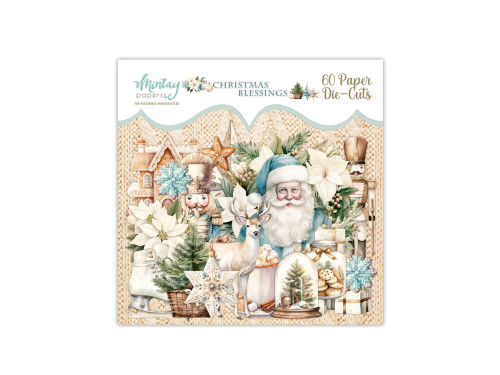 Zestaw wyciętych elementów - Mintay - Christmas Blessings, 60 szt.