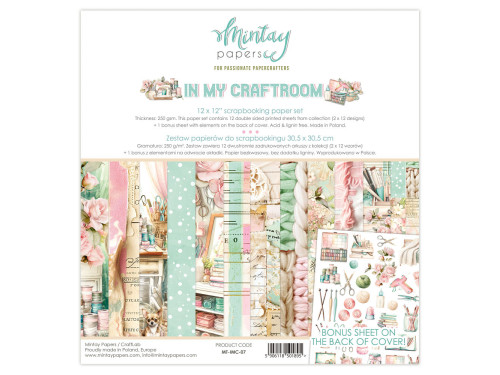 Set of scrapbooking papers 30,5 x 30,5 cm - Mintay - In My Craftroom