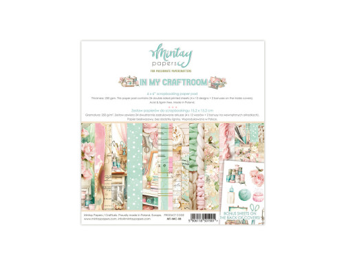 Set of scrapbooking papers 15,2 x 15,2 cm - Mintay - In My Craftroom