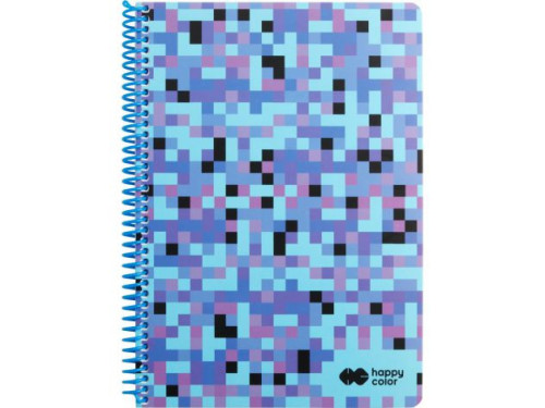Notebook Pixi - Happy Color - blue, squared, B5
