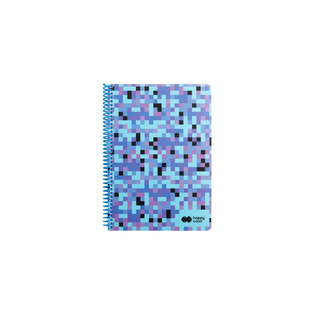 Notebook Pixi - Happy Color - blue, squared, B5