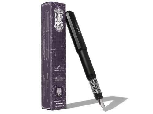 Limited Edition 2024 Aluminium Carousel Fountain Pen - Ferris Wheel Press - Bearrington Black, F