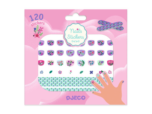 Naklejki na paznokcie dla dzieci - Djeco - Kwiaty