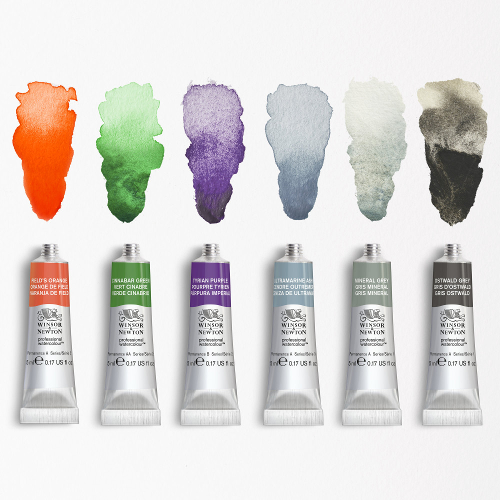 Zestaw farb akwarelowych Professional Revival - Winsor & Newton - 6 kolorów x 5 ml