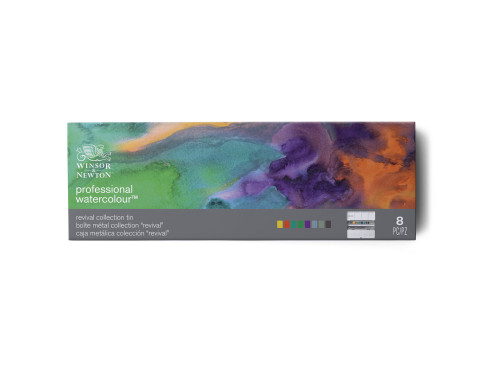 Professional Revival Watercolor half-pans set - Winsor & Newton - 8 colors