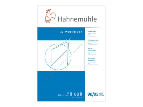 Tracing paper pad - Hahnemühle - A4, 90 g, 60 sheets