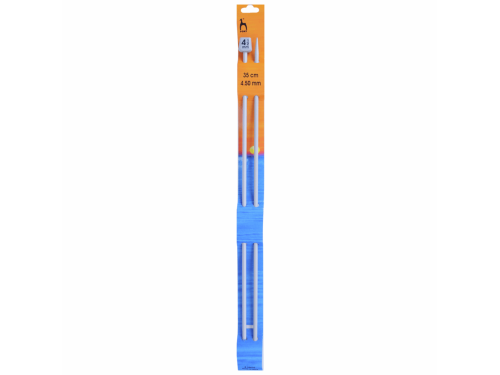 Teflon-coated knitting needles - Pony - 4,5 mm, 35 cm