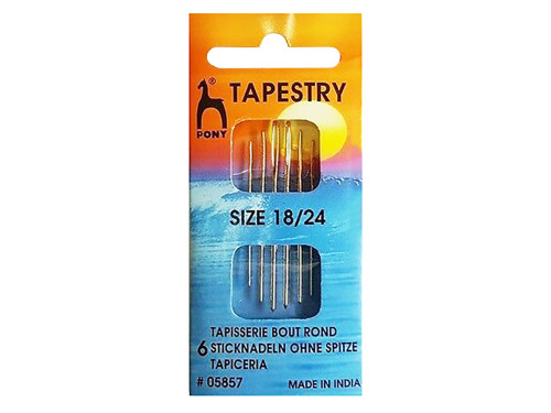 Set of tapestry needles - Pony - size 18-24, 6 pcs.
