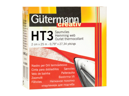 Taśma do podklejania tkanin i zasłon HT3 - Gütermann - 25 mb