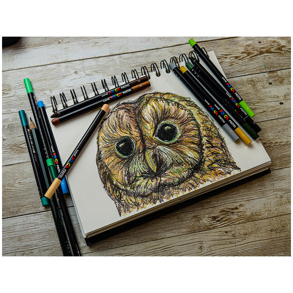 Kredka pastelowa Posca Pastel - Uni Posca - Dark Olive