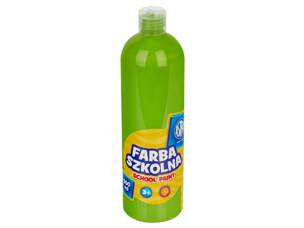 Farba szkolna plakatowa - Astra - limonkowa, 500 ml