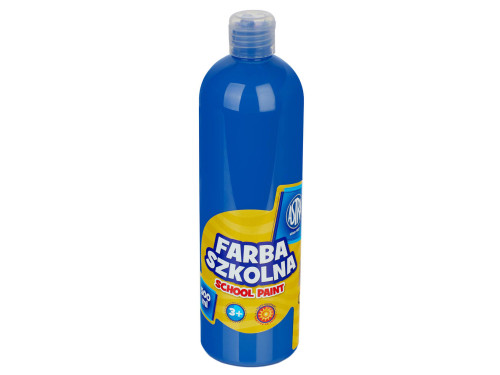 Farba szkolna plakatowa - Astra - ciemnoniebieska, 500 ml
