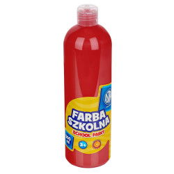 Farba szkolna plakatowa - Astra - czerwona, 500 ml