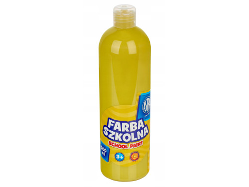 School poster paint - Astra - yellow, 500 ml