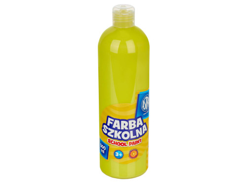 Farba szkolna plakatowa - Astra - cytrynowa, 500 ml