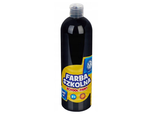Farba szkolna plakatowa - Astra - czarna, 500 ml