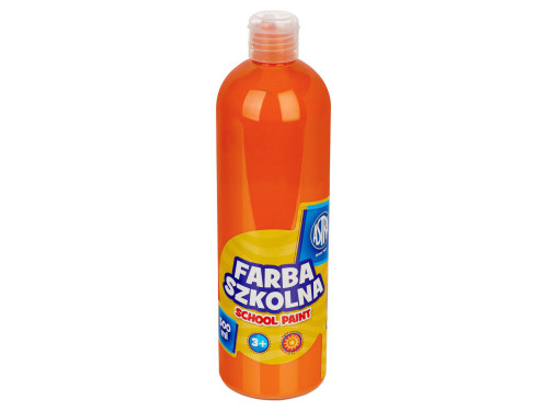 Farba szkolna plakatowa - Astra - pomarańczowa, 500 ml