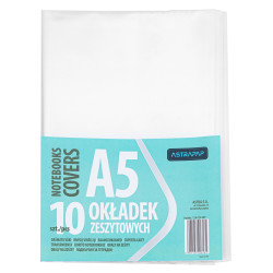 Notebooks covers A5 - Astra - transparent, 10 pcs.