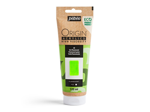 Farba akrylowa Origin Acrylics - Pébéo - 48, Fluorescent Green, 120 ml