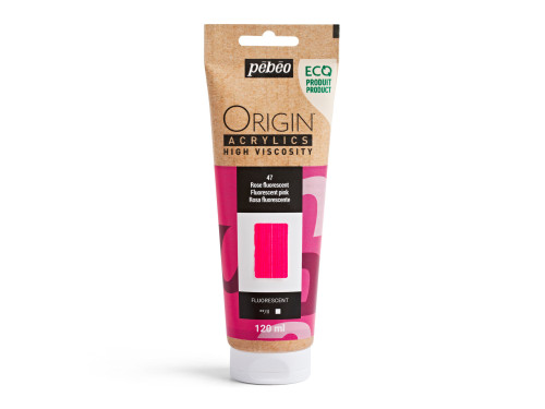 Farba akrylowa Origin Acrylics - Pébéo - 47, Fluorescent Pink, 120 ml