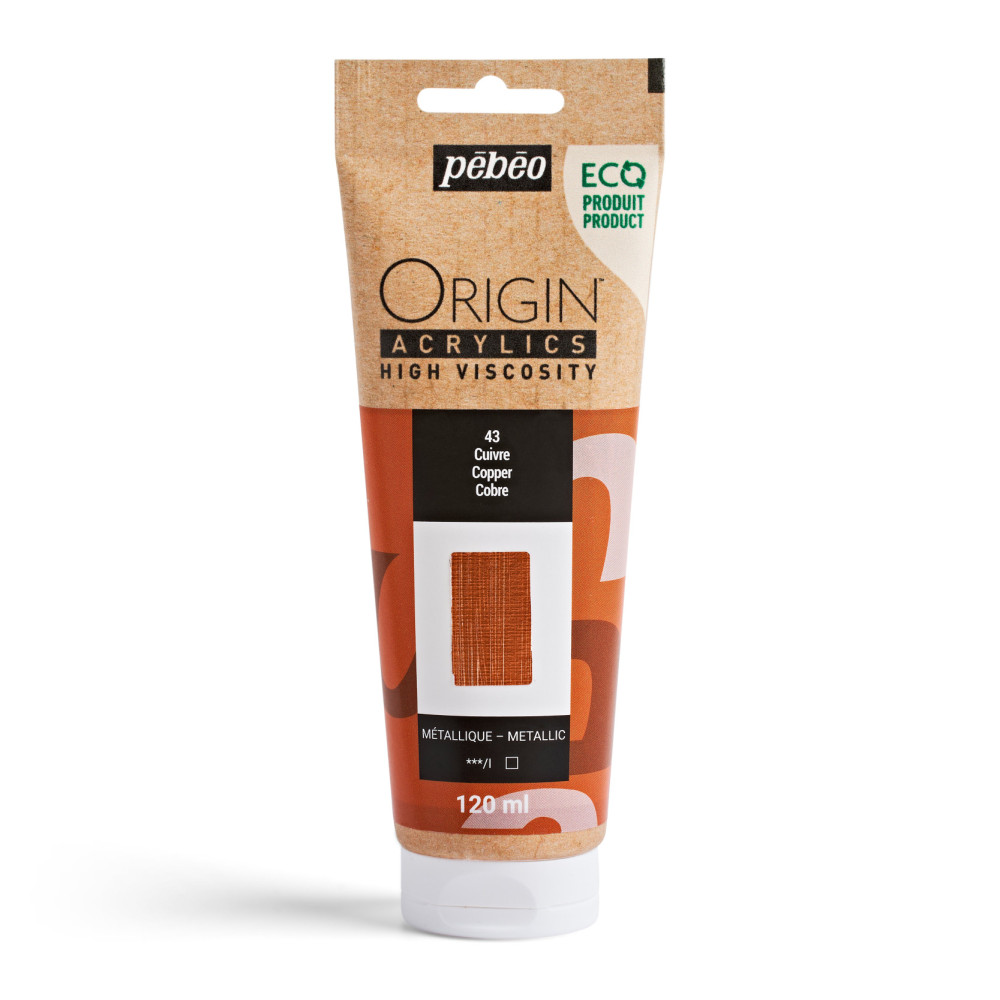 Farba akrylowa Origin Acrylics - Pébéo - 43, Copper, 120 ml