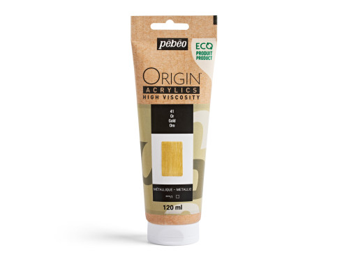 Farba akrylowa Origin Acrylics - Pébéo - 41, Gold, 120 ml