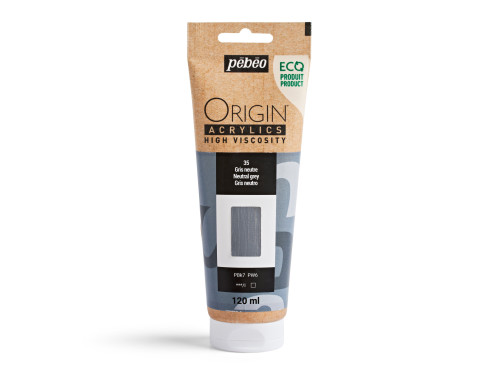 Origin Acrylics acrylic paint - Pébéo - 35, Neutral Grey, 120 ml